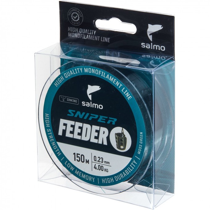 Леска монофильная SALMO SNIPER FEEDER MOSS GREEN 150/023 4020-023