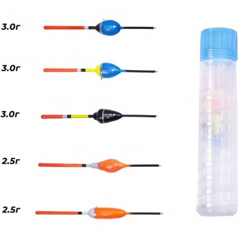 Набор полиуретановых поплавков SALMO PU Карась в тубусе 5Шт. Набор полиуретановых поплавков SALMO PU Карась в тубусе 5Шт.