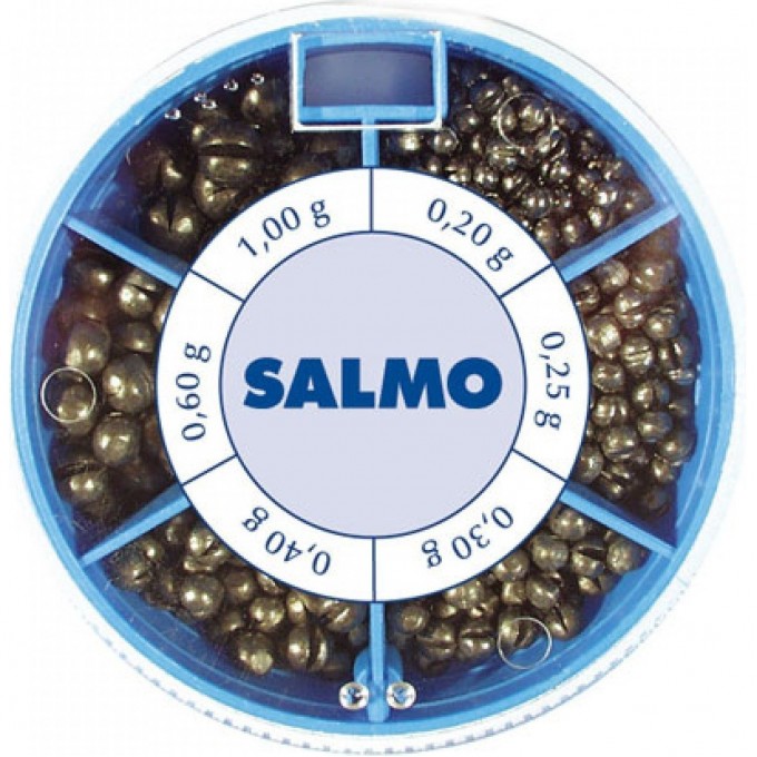 Грузила SALMO Дробинка Pl 6 секций стандартные 100г набор 1007-ST100