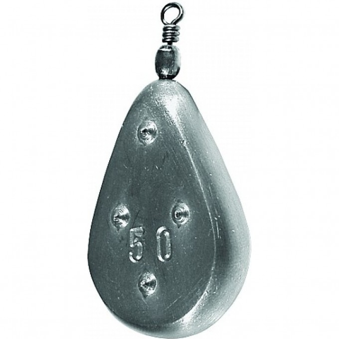 Грузило свинцовое SALMO плоское с вертлюгой 0.50г P5516-050