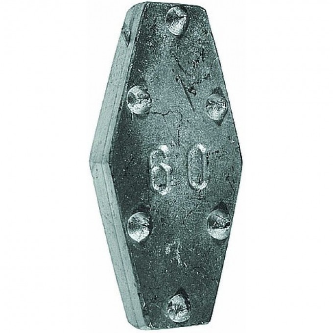 Грузило свинцовое SALMO плоское с зацепом скользящее 50г P5508-050