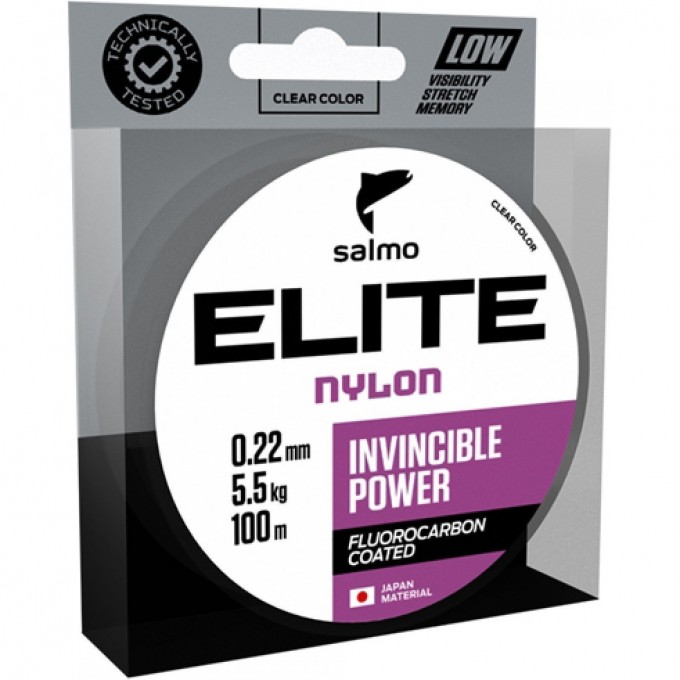 Леска монофильная SALMO Elite Fluoro Coated Nylon 100/015 4118-015