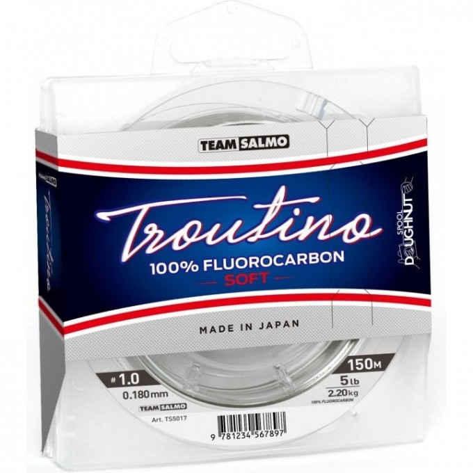 Леска монофильная Team SALMO Fluorocarbon Troutino Soft 150/023 TS5017-023